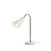 ANIKA asztali lámpa matt fehér matt nikkel 230V LED E27 15W