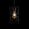 ILUSIA függő lámpa fekete  230V LED E27 15W