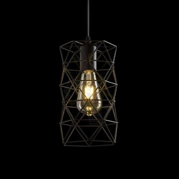 ILUSIA függő lámpa fekete  230V LED E27 15W