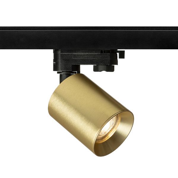 DARIO háromfázisú áramkörös sínre  szálcsiszolt sárgaréz 230V LED GU10 9W
