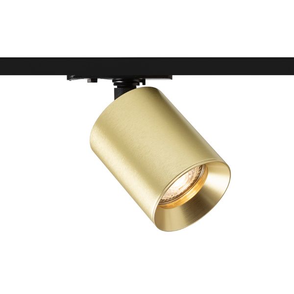 DARIO egyfázisú áramkörös sínre  szálcsiszolt sárgaréz 230V LED GU10 9W