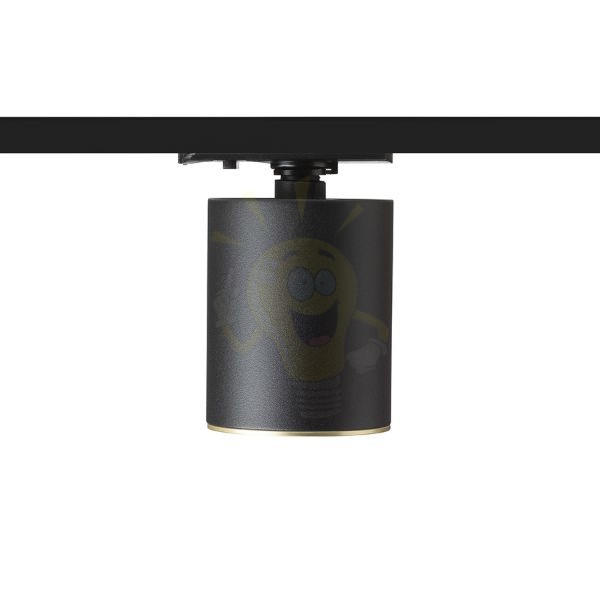 DARIO egyfázisú áramkörös sínre fekete szálcsiszolt sárgaréz 230V LED GU10 9W