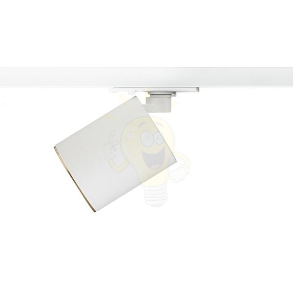 DARIO egyfázisú áramkörös sínre fehér szálcsiszolt sárgaréz 230V LED GU10 9W