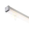 LED PROFILE D felületre szerelhető 1m  alumínium/tej akril 