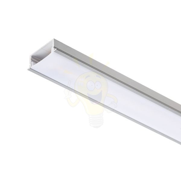 LED PROFILE A süllyesztett 1m  alumínium/tej akril 