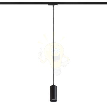 BELENOS egyfázisú áramkörös sínre függő lámpa fekete  230V LED GU10 9W