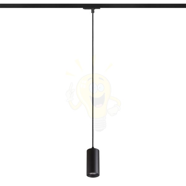 BELENOS egyfázisú áramkörös sínre függő lámpa fekete  230V LED GU10 9W
