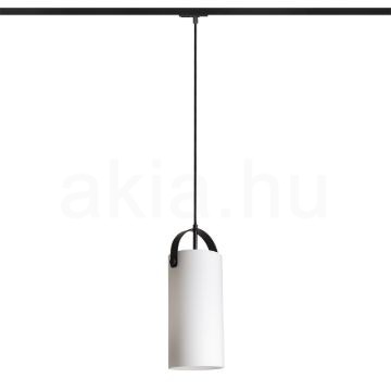 JULIETTA 31 egyfázisú áramkörös sínre  opál üveg/fekete 230V LED E27 15W