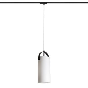 JULIETTA 31 egyfázisú áramkörös sínre  opál üveg/fekete 230V LED E27 15W