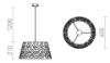 BUCKY 40 háromfázisú áramkörös sínre fehér/szürke fém 230V LED E27 15W
