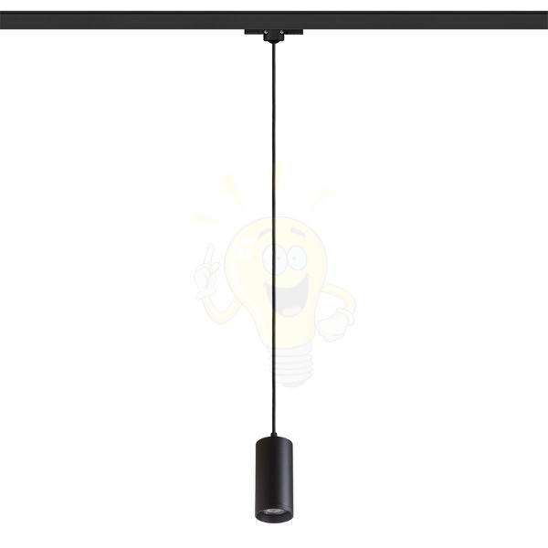 BELENOS háromfázisú áramkörös sínre függö lámpa fekete  230V LED GU10 9W