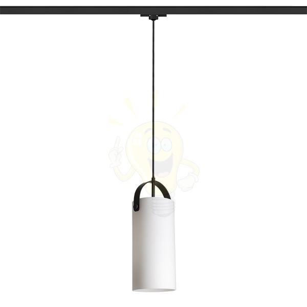 JULIETTA 31 háromfázisú áramkörös sínre  opál üveg/fekete 230V LED E27 15W
