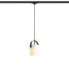 JULIETTA 16 háromfázisú áramkörös sínre  opál üveg/fekete 230V LED E27 15W