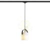 JULIETTA 16 háromfázisú áramkörös sínre  opál üveg/fekete 230V LED E27 15W