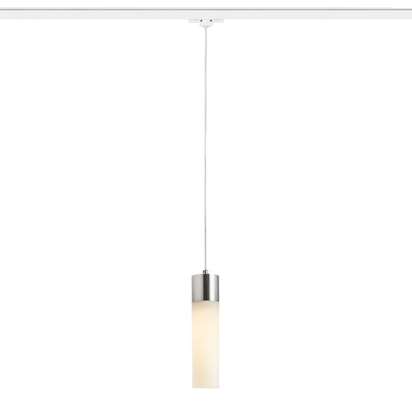 EIGHT háromfázisú áramkörös sínre függö lámpa  opál üveg/króm 230V LED E27 11W