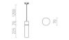 EIGHT háromfázisú áramkörös sínre függö lámpa  opál üveg/króm 230V LED E27 11W