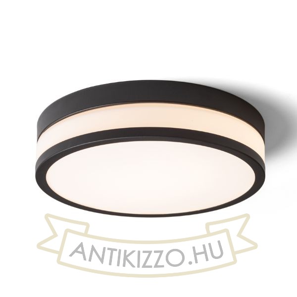 CIRA LED 35 mennyezeti lámpa opál üveg/fekete 230V LED 24W IP44 3000K