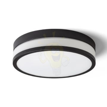 CIRA LED 35 mennyezeti lámpa opál üveg/fekete 230V LED 24W IP44 3000K