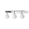 BOLLY III felületre szerelhető  opál üveg/króm 230V LED G9 3x3W IP44