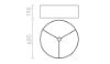RON 60/19 lámpabúra  Polycotton fekete/fehér PVC  max. 23W