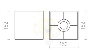 TEMPO 15/15 lámpabúra Polycotton fekete/réz fólia max. 28W