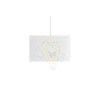 TEMPO 30/19 lámpabúra  Polycotton fehér/fehér PVC  max. 23W