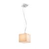 LUCIA 15x15 függő lámpa  szatén üveg/króm 230V LED G9 5W