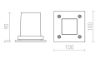 ORBU SQ   rozsdamentes acél 230V GU10 35W IP65