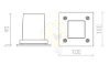ORBU SQ   rozsdamentes acél 230V GU10 35W IP65