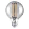 OSRAM Globe 80 DIMM füstös 230V E27 LED EQ42 1800K