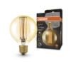 OSRAM Globe 80 DIMM borostyán 230V E27 LED EQ60 2200K