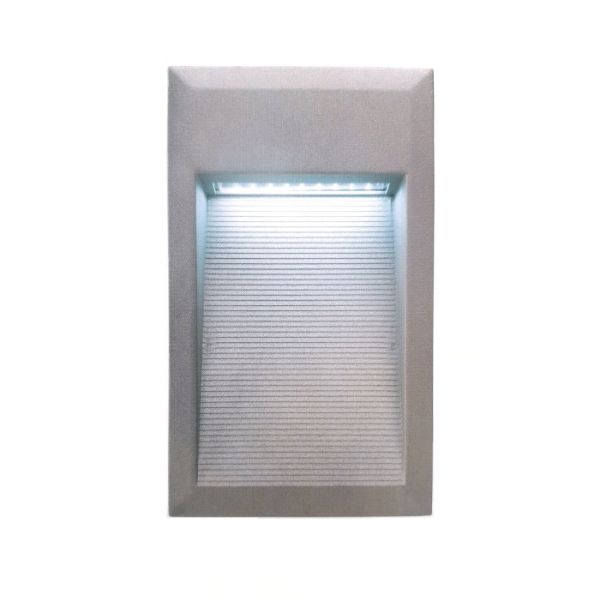 ALBERTO süllyesztett lámpa ezüstszürke 230V LED 1W IP54 5500k