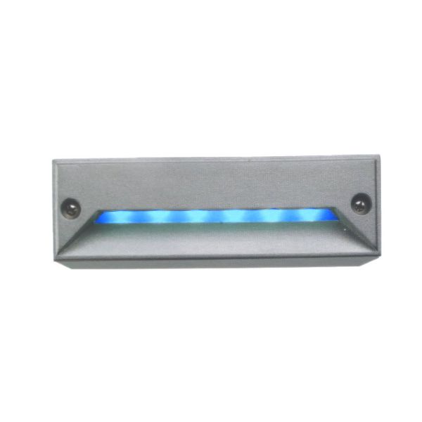 minI LED RC süllyesztett lámpa ezüstszürke/kék 230V LED 0.8W IP54