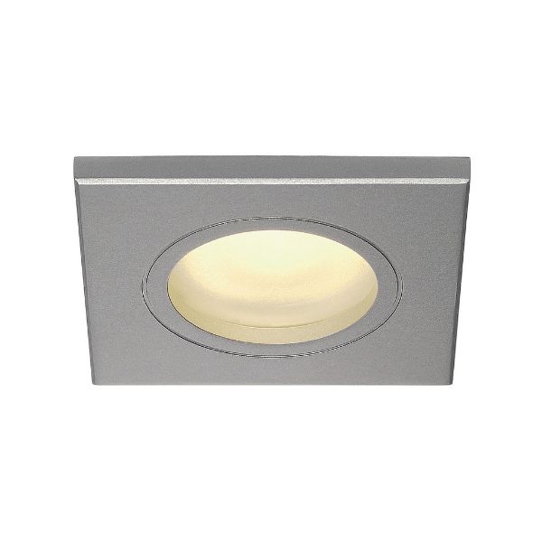 DOLIX OUT SQ süllyesztett lámpa ezüstszürke 230V GU10 35W IP44 