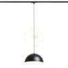 GLADYS 30 egy áramkörös sínre fekete/aranysárga 230V LED E27 15W