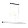 RIVIER LED I függő lámpa  fekete/tej akril 230V LED 24W  3000K
