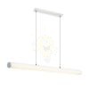 RIVIER LED I függő lámpa króm/tej akril 230V LED 24W 3000K