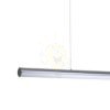 RIVIER LED I függő lámpa króm/tiszta akril 230V LED 24W 3000K