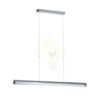 RIVIER LED I függő lámpa króm/tiszta akril 230V LED 24W 3000K