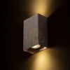 CAPRI RC fali lámpa  csiszolt bronz 230V LED GU10 2x9W