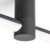 CLARIS 120 felületre szerelhető fekete tej akril 230V LED 2x12W  3000K