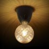 REACH mennyezeti lámpa fekete 230V LED E27 11W