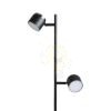 NOVA II állólámpa fekete króm/tej akril 230V LED 2x3.5W 3000K
