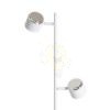 NOVA II állólámpa fehér króm/tej akril 230V LED 2x3.5W 3000K