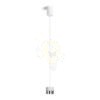 JUNIPER függő behúzható fehér króm 230V LED 15W 30°  3000K