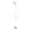 JUNIPER függő behúzható fehér króm 230V LED 15W 30°  3000K