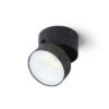 FLAVIO R felületre szerelhető fekete 230V LED 6W 110° IP54 3000K