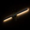 BONAREA 104 fali lámpa fekete szatén akril 230V LED 18W 120° IP54  3000K