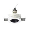 DAYTONA rögzített lámpa gipsz/fekete 230V LED GU10 8W