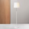 EMMETT állólámpa talapzat fehér króm 230V LED E27 15W